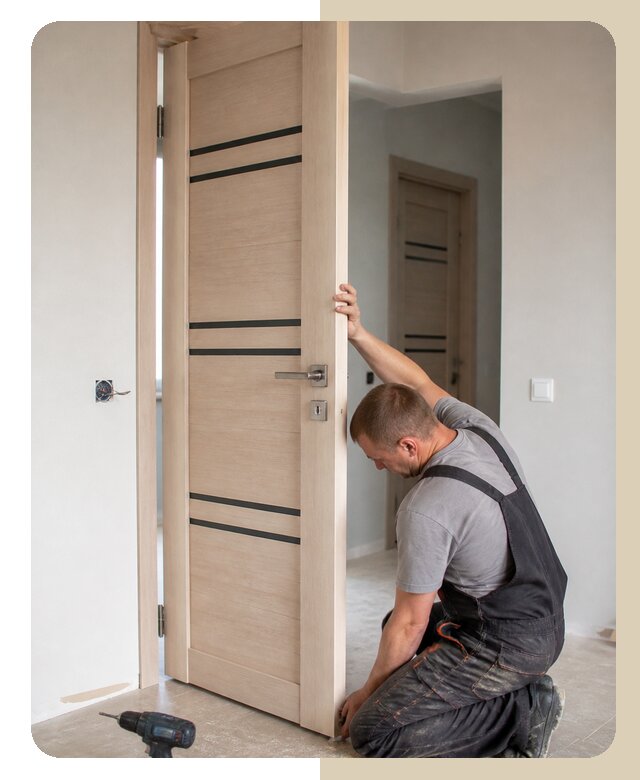 Установка дверей под ключ в Лиски от 6018 р. | Дверной